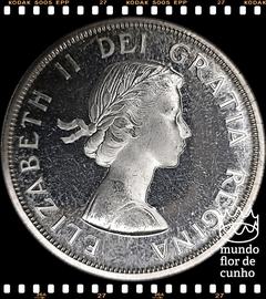 Km 54 Canadá 1 Dollar 1963 FC Proof Prata # Elizabeth II © - comprar online