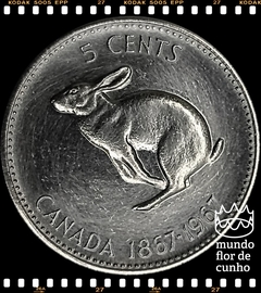 Km 66 Canadá 5 Cents ND (1967) FC # Centenário do Canadá (1867-1967) ©