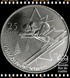 Km 686 Canadá 25 Cents 2007 XFC # Jogos Olímpicos de Inverno de 2010, Vancouver – Esqui alpino ©
