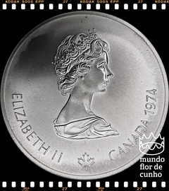 Km 92 Canadá 5 Dollars 1974 XFC Prata # Olimpíadas de 1976, Montreal © - comprar online