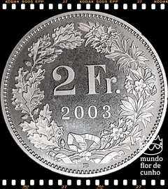 Km 21a.3 Suiça 2 Francs 2003B XFC Proof # Rara © - comprar online