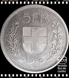 Km 40a.1 Suiça 5 Francs 1979 FC Proof # Muito Escassa © - comprar online