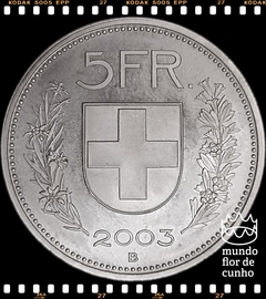 Km 40a.4 Suiça 5 Francs 2003B XFC Proof # Rara © - comprar online
