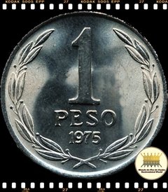 Km 207 Chile 1 Peso 1975 XFC ®
