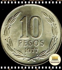 Km 210 Chile 10 Pesos # 3º Aniversário do Novo Governo (Nós Temos Mais de Uma Data # Favor Escolher uma Data Abaixo e o Estado de Conservação) 1977 1978 1979 ® - comprar online