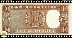 P111a.4 Chile 10 Pesos = 1 Condor ND (1947-58) FE Assinatura Alta e Curta na internet