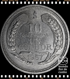 Km 181 Chile 10 Pesos / 1 Condor 1957 So FC # Condor Andino © - comprar online