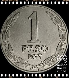 Km 208 Chile 1 Peso 1977 So FC ©
