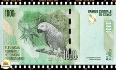 P101b Congo, Republica Democratica 1000 Francs 30/06/2013 FE - Mundo Flor de Cunho | Numismática