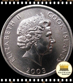 Km 419 Cook, Ilhas 1 Cent 2003 XFC # 275º Aniversário - Nascimento de James Cook © - comprar online