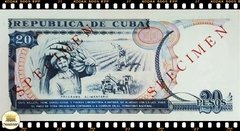 P110s Cuba 20 Pesos 1991 FE Specimen (Modêlo) Escassa - comprar online