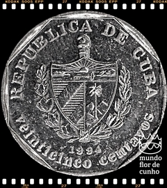 Km 577.1 Cuba 25 Centavos 1994 FC # Trindade © - comprar online