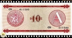 PFX04 Cuba 10 Pesos ND(1985) FE Série A Certificados de Câmbio para Estrangeiros