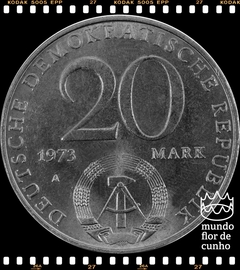 Km 47 Alemanha, República Democrática 20 Mark 1973A FC # 70º aniversário do nascimento de Otto Grotewohl © - comprar online