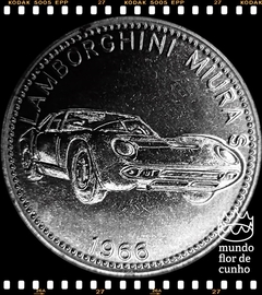Alemanha, República Federal Medalha Antiga da Shell XFC # Série Carros Esportivos Famosos: Lamborghini Miura S ©