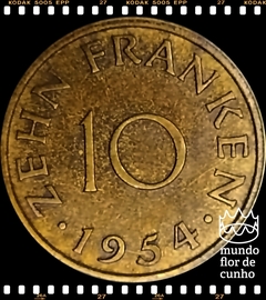 Km 1 Saarland 10 Franken 1954 (a) SOB Muito Escassa © - comprar online