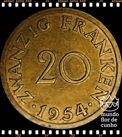 Km 2 Saarland 20 Franken 1954 (a) SOB Muito Escassa © - comprar online