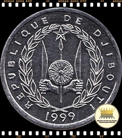 Km 20 Djibuti 1 Franc 1999 (a) XFC Muito Escassa ® - comprar online