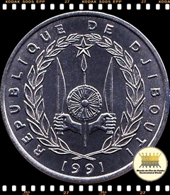 Km 22 Djibuti 5 Francs 1991 (a) XFC ® - comprar online