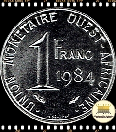 Km 8 Estados Africanos Ocidentais 1 Franc 1984 (a) XFC ® - comprar online