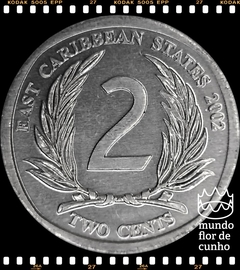 Km 35 Estados do Caribe Oriental 2 Cents 2002 XFC # Elizabeth II ©