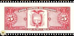 P108a.10 Equador 5 Sucres 29/04/1977 FE Série HP - comprar online