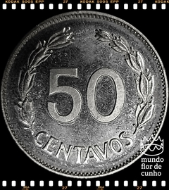 Km 87 Equador 50 Centavos 1985 XFC Prooflike © na internet