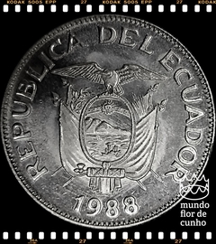 Km 89 Equador 1 Sucre 1988 XFC Prooflike Escassa © - comprar online
