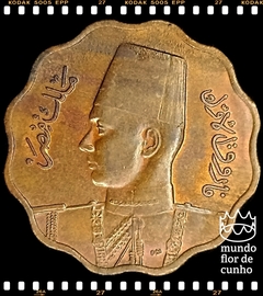 Km 361 Egito 10 Milliemes AH 1362-1943 MBC/SOB ©