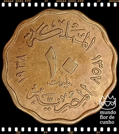 Km 361 Egito 10 Milliemes AH 1357-1958 MBC/SOB © - comprar online