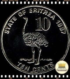 Km 45 Eritréia 10 Cents 1997 XFC ®
