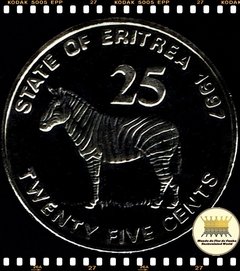 Km 46 Eritréia 25 Cents 1997 XFC ®