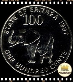 Km 48 Eritréia 100 Cents 1997 XFC ®