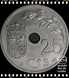 Km 753 Espanha 25 Centimos 1937 FC # 2° Ano Triunfante © - comprar online