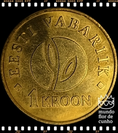 Km 44 Estônia 1 Kroon 2008 XFC # 90º aniversário da República da Estônia © - comprar online