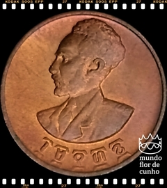 Km 32 Etiópia 1 Cent (Ande Santeem) EE 1936 (1943-44) XFC # Haile Selassie I © - Mundo Flor de Cunho | Numismática