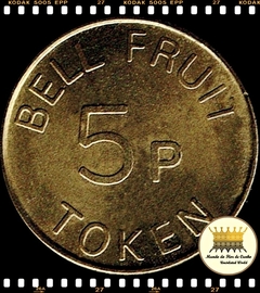 Grã Bretanha # Ficha (Token) Bell Fruit para Máquina de Chicletes 5 Penca Chicletes ND(1950) XFC ® - comprar online