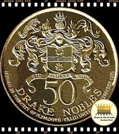 Ficha Grã Bretanha - Plymouth 50 Drake Nobles Validade 30/09/1980 XFC # Aniversário 400 Anos de Francis Drake # Moeda de Emissão Local - comprar online