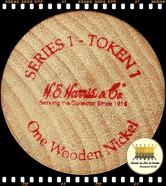 Ficha Estados Unidos da América - Philadelphia 1 Wooden Nickel de W.E. Harris & Co. 2000/08/09-13 FC # ANA Feira de Dinheiro Mundial ® - comprar online