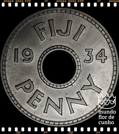 Km 2 Fiji, Ilhas 1 Penny (Nós Temos Mais de Uma Data # Favor Escolher uma Data Abaixo e o Estado de Conservação) 1934 1935 ©