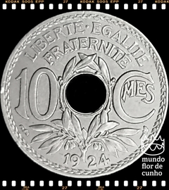 Km 866a França 10 Centimes 1924 SOB ©