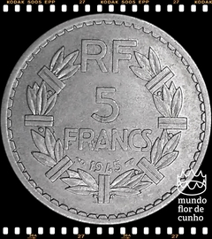Km 888b.1 França 5 Francs (Nós Temos Mais de Uma Data # Favor Escolher uma Data Abaixo e o Estado de Conservação) 1945 (a) 1946 (a) © - comprar online
