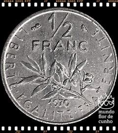 Km 931.1 França 1/2 Franc (Nós Temos Mais de Uma Data # Favor Escolher uma Data Abaixo e o Estado de Conservação) 1970 1983 1986 ©