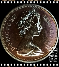 Km 914 Grã Bretanha 1/2 New Penny 1971 XFC Proof ©