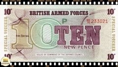 PM45a Forças Armadas Britânicas 10 New Pence (6as. Series) ND(1972) FE Para uso das tropas britânicas em Berlim Ocidental
