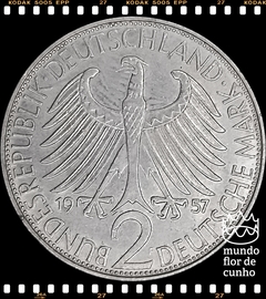 Km 116 Alemanha. Republica Federal 2 Mark 1957F FC © - comprar online