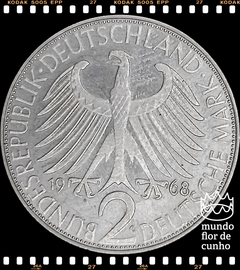 Km 116 Alemanha. Republica Federal 2 Mark 1968G XFC © - comprar online