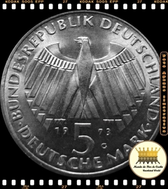 Km 137 Alemanha. Republica Federal 5 Mark 1973 G XFC Proof Prata # 125º Aniversário - Assembléia Nacional de Frankfurt © - comprar online