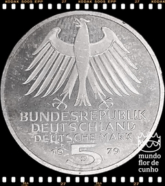 Km 150 Alemanha. Republica Federal 5 Mark 1979J XFC Prata Proof # 150º Aniversário - Instituto Arqueológico Alemão © - comprar online