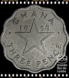 Km 3 Gana 3 Pence 1958 XFC # Kwane Nkrumah © - comprar online